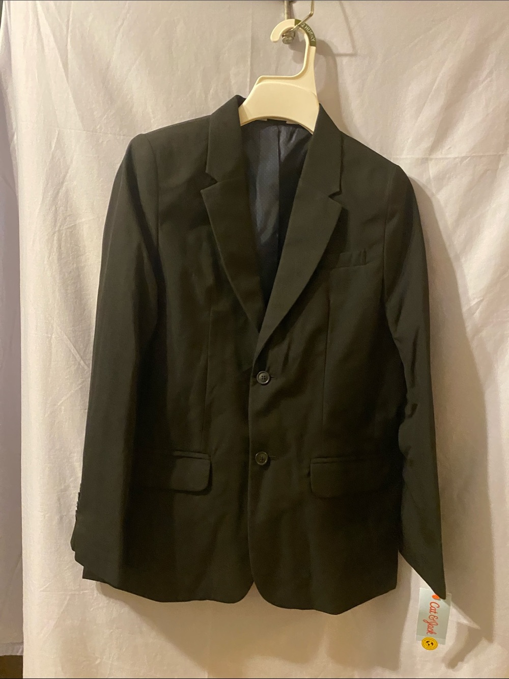 Cat & Jack Boys Black Two-Button Sport Coat